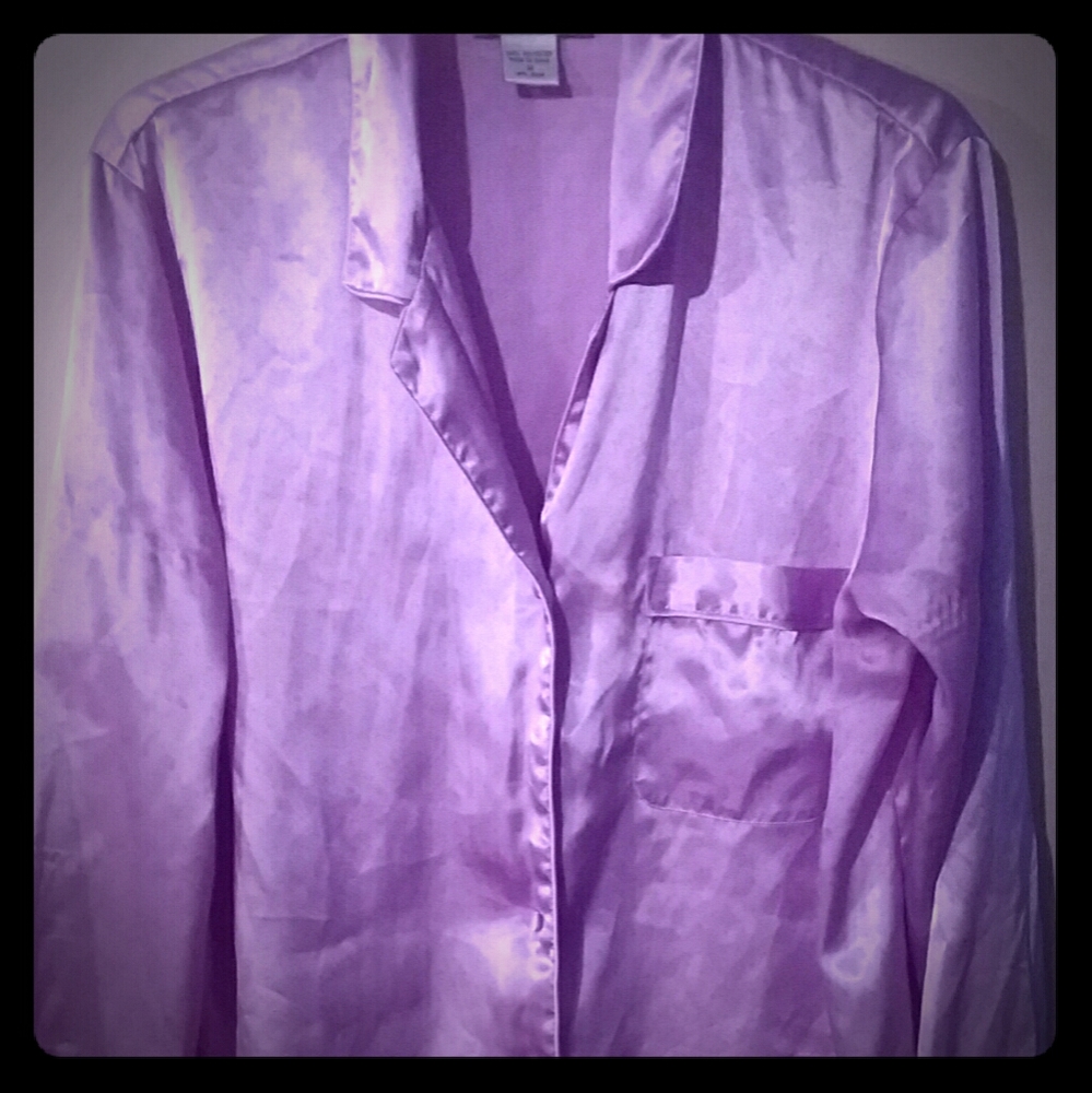 Silky pajama top